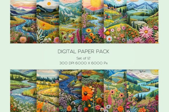 Embroidery Summer Wildflower Paper Set Review