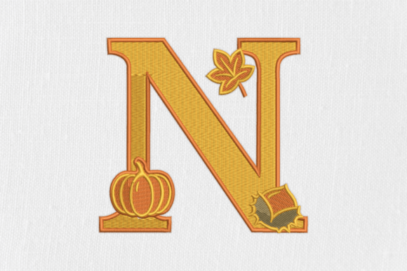 Letter N Autumn Monogram Review