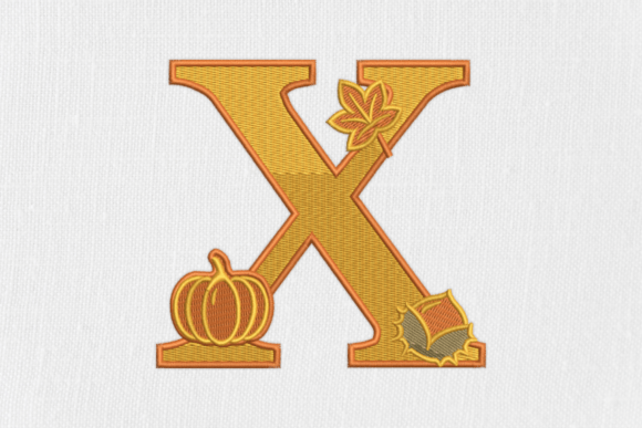 Letter X Autumn Monogram Review