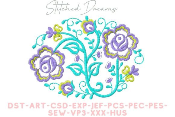 Oval Shaped Flowers Embroidery Review