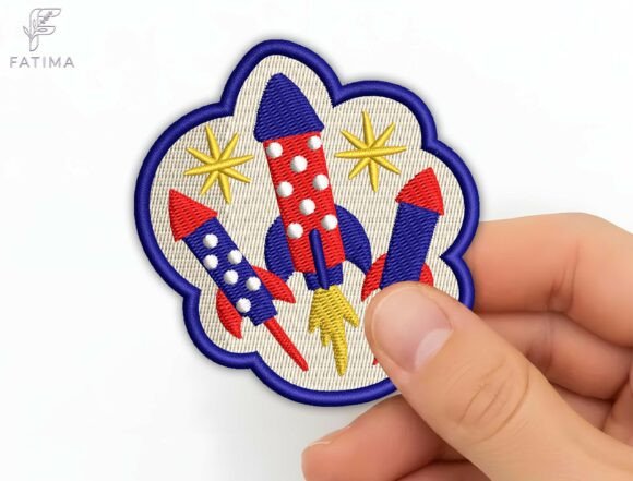 Patriotic Rocket Patch Embroidery Design Review