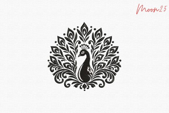 Royal Peacock Feather Mandala Motif Art Review