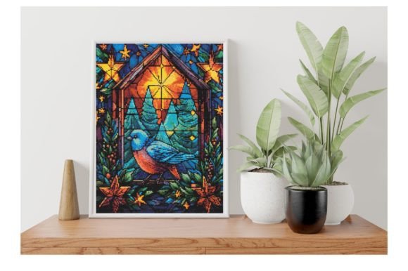 Stained Glass Robin Cross Stitch Review