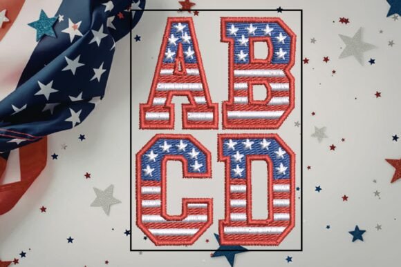 Stars and Stripes Alphabet